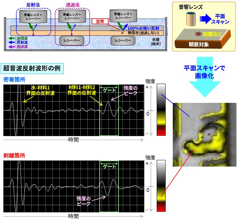 超音波顕微鏡原理図解