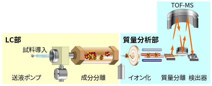 LC/MSの概略図