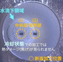 水を滴下した崩壊剤含有OD錠